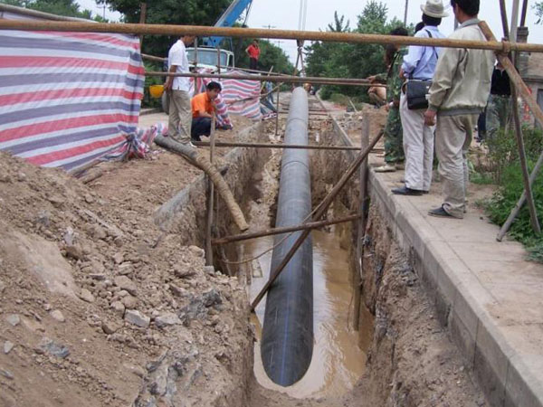 Nodular cast iron water supply pipe construction s