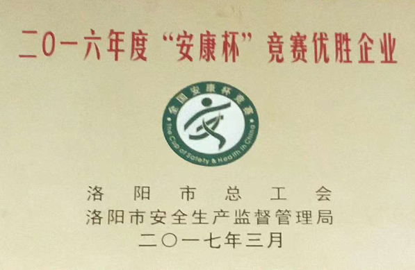 2016Ankang Cup Competition Winning Enterprise